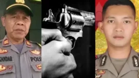 (Kiri) Kabag Ops AKP Dadang Iskandar tembak Kasat Reskrim AKP Ulil Riyanto Anshari