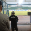 Hujan lebat saat Semen Padang bermain tandang di stadion Gelora Bangkalan, berhasil menang 1-0 saat hujan lebat, Sewlasa 10 Desember 2024. instagram@polresbangkalan