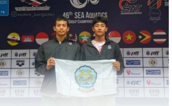 
					Dua atlet muda asal Bangkalan, Akhmad Javier Hamid dan Moch. Akbar Putra Taufik, pelajar SMP dan SMA asal Bangkalan sukses meraih medali emas dan perak di ajang SEA Age 2024, di Thailang 6-8 Desember 2024. instagram@madruatrending