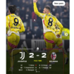 Main di kandang lawan, Bologna menampilkan permainan hebat sehingga mampu menahan skor 2-2 saat dijamu oleh Juventus. instagram@433