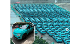 Warna  hijau tosca inilah mobil listrik yang akan dioperasikan oleh pengusaha Vietnam di Jakarta. instagram@balichannel
