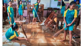 Apaboleh buat dijadwalkan ujian sementeran mulai Jumat, 6 Desember 2024, acara siswa siswi SDN Ngadirejo 2 Madiun diubah kegiatan ngepel kelas yang basah akibat hujan deras. instagram@madiun_indo
