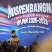 Presiden Prabowo Subianto memberikan pengarahan dalam musyawarah rencana pembangunan nasional di jakarta, Senin 30 Desember 2024. Instagram@
presidenrepublikindonesia and prabowo
and
prabowo