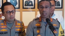 Kapolres Metro Jakarta Timur, Kombes Nicolas Ary Lilipaly memberikan keterangan pers tentang penangkapan George Suhama Halim, Senin 16 Desember 2024. instagram@lagi.viral