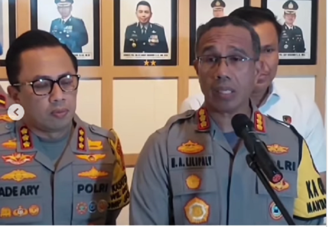 
					Kapolres Metro Jakarta Timur, Kombes Nicolas Ary Lilipaly memberikan keterangan pers tentang penangkapan George Suhama Halim, Senin 16 Desember 2024. instagram@lagi.viral