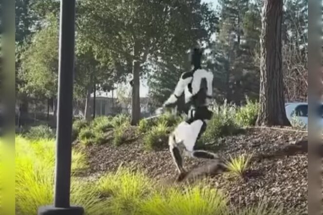 
					Robot Humanoid buatan Tesla ini sudah belajar di jalan tak rata, nail turun di tanjakan. Instagram@ctd.insider
