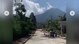 Beginilah jalan cor di Dusun Segelan Sidomulyo, Desa Balesari, kecamaatan Ngajum, Malang. Karya Ferry Suwadi dan warga setempat secara mandiri dengan dana miliaran rupiah. Foto tangkap layar video instagram@zonamahasiswa.id