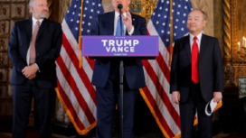 Masayoshi Son, CEO Soft Bank Jepang temui Donald Trump ajukan investasi Rp1,6 kudarliun untuik cipatkan 100.000 lapangan kerja baru. Foto: CNBC