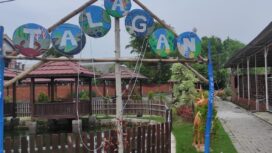 Suasana wisata  Lapangan Randegansari (Talagan) yang indah setelah disulap dari telaga menjadi wanita alam (KREDONEWS,com/Sanny)