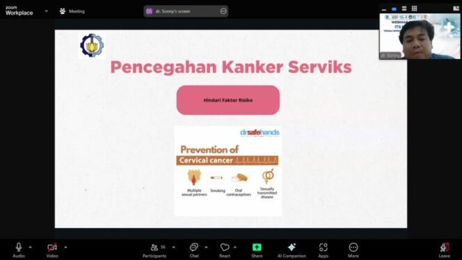 
					Dari ITS Untuk Masyarakat : Webinar Penyakit Kanker Serviks Dan Kutil Kelamin