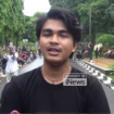 Mahasiswa melakukan aksi demo menuntut rektor UIN Alauddin, Makassar, mundur dari jabatan, terkait ditemukan bukti uang palsu Rp 446,7 juta di mesing percetakan uang palsu di gedung perpustakaan UIN. tangkap layar video youtube@iNews