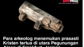 Inilah amulet naskah kuno tentang Kekristenan abad 3 yang ditemukan di pengunungan Alpen, Frankfurt, Jerman. instagram@omkviral
