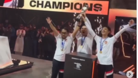 Timnas Indonesia raih juara dunia eFootball, FIFAe, setelah mengalahkan Brasil. Timnas Indonesia, hadiah, Rp 310 juta, Elga Cahaya Putra, Rizky Faidan, Akbar Faudie. instagram@ctd.insider