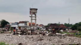 Bekas pasar Kandangmaling, Sooko, kabupate Mojokerto akan diubah menjadii ruang hijau terbukan. Dibangun dengan dana CSR Bank Jatim Rp 10 miliar. instagram@kabarmojokerto