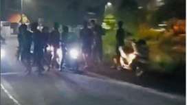 Sebuah video amatir yang merekam segerombolan remaja diduga ganster mau tawuran, tiga diantaranya berhail diamankan oleh warga desa Kelopo Sepulu, Sukodono, Sabtu dini hari sekitar pukul 02.30 wib, 7 Desember 2024. instagram@dolodarjo