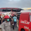 17.45: Update kecelakaan bus dan truk di KM 77.400 Tol Surabaya-Malang. AKP Puguh Winarno Kanit PJR Tol Jatim 4 mengatakan, empat orang yang terdiri dari penumpang dan pengemudi bus meninggal dunia. Jenazah keempatnya sudah dievakuasi ke di RS Medika Lawang, dan RS di Malang, Senin 23 Desember 2024. Instagram@kodil007