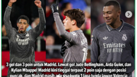 Tiga pemain Real Madrid sukses mendulang goal ke gawang lawan Girona pada laga La Lagi. instagram@faktabola