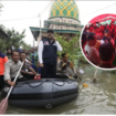 Menteri Sosial Saifullah Tusuf meninjau banjir di Rejoso Pasuruan, menyatakan akan bantu korban banjir Rjoso sebesar Rp 900 juta. instagram@pasuruan.kekinian