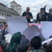 Massa aksi mengatasnamakan Aliansi Santri Jalana mendesak Presiden Prabowo menolak pengunduruan diri Gus Miftah, di Jogjakarta, Senin 9 Desember 2024. instagram@ctd.insider