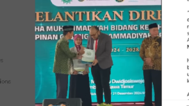 Pelantikan direksi baru untuk mengelola RS Moedjito Jombang, setelah diakuisisi oleh PC Muhammadiyah Sepanjang, Sidoarjo. instagram@wargajombang