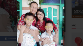Sekeluarga Agus Komarudin, 38, Kristina, 34, dan Chistian Agusta Wiratmaja, 9, ditemukan meninggal dunia dan Semual Putra, 8, saat ini dalam perawatan di RS Bhayangkara Kediri. foto: dok/keluarga/kediritangguh.co