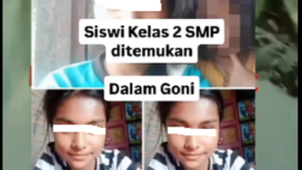 Siswi SMP Negeri 2 Pantai Cermin, kabupaten
Serdang Bedagai (Sergai), Sumatera Utara, berinisial AS
(12) ditemukan tewas, Jumat, 13 Desember 2024. instagram@info.padek