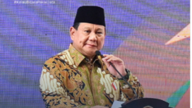Presiden Prabowo Subianto membuka Sidang Tanwri dan Milad Muahmmadiyah di Kupang, NTT. instagram@katadata