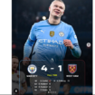 Dialah sang goal getter, Erling Haaland yang memborong dua goal dala pertandingan di kandang melawan West Ham, Instagram@433