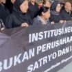 Demo pgawai Dikti karena menteri sewnang-wenang/X