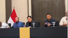 Erick Thohir sebagai ketua umum PSSI mengadakan konferensi pers tentang masa depan PSSI, Senin 6 Januari 2025, di Jakarta. Sekaligus pengumuman pemecatan pelatih timnas Sin Tae-yong. Instagram@erickthohir