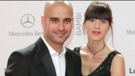 Pep Guardiola dan istri Christina Serra