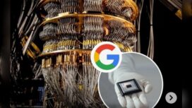 Lompatan luar biasa teknologi chip kuantum buatan Google. Instagram@artificialzone