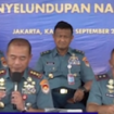 Panglima Koarmada RI Laksamana Madya Denih Hendrata memberikan pernyataan resmi terkait kasus penembakan bos rental mobil yang melibatkan tiga oknum anggota TNI AL. tangkap layar video youtube@TNIangkatanlaut