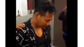 Polisi menangkap tersangka bernama Rohmad Tri Hartanto alias Anto, mengaku suami siri korban saat ditangkap di Madiun. Tangkap layar video instagram@majeliskopi88
