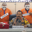 Kapolres Batu AKBP Andi Yudha Pranata, bersama Wakapolres Batu, Kadishub Kota Batu, Kasipidum Kejari Batu melaksanakan konferensi pers menetapkan tersangka baru terkait Laka Lantas Bus Pariwisata Rem Blong pada Rabu (8/1). Acara bertempat di Rupatama Polres Batu, Jumat, 17 Januari 2025. Tangkap layar video instagram@polresbatu.offical.
