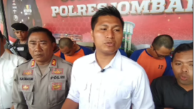 AKP Margono Suhendra, Kasat Reskrim Polres Jombang, memberikan penjelasan tentang pengungkapan kasus pencurian motor di wilayah Jombang, Sabtu 24 Januari 2025.  tangkap layar video@jombanginfromasi_
