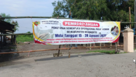 Sebanyak 6 pasar hewan di Mojokerto ditutup sementara selama 14 hari, untuk menekan penyebaran penyakit mulut dan kaki (PMK) di Mojokerto. Foto: majalahnurani.com
