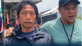 Tiga hari buron, tim reskrim akhirnya berhasil menangkap Nanang Irawan alias Nanang Gimbal, 45, di Karawan, Jawa Barat, Rabu 15 Januari 2025. tangkap layar youtube@tribunsumsel