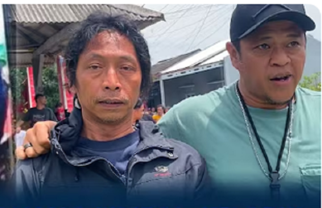 
					Tiga hari buron, tim reskrim akhirnya berhasil menangkap Nanang Irawan alias Nanang Gimbal, 45, di Karawan, Jawa Barat, Rabu 15 Januari 2025. tangkap layar youtube@tribunsumsel