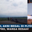 Flyover Pasuruan-Probolinggo (Paspro), belum sampai 24 jam menjadi lokasi begal motor. Tangkap layar video youtube@radar bromo