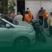 Petugas ke;polisian sektor Genteng melakukan pemeriksaan di lokasi kejadian rumah korban Jl. Achmad Jais, Peneleh, Surabaya, Rabu 22  Januari 2025, sekitar pukul 09.45. Instagram@aslisuroboyo