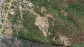 Lokasi tambang galian C milik H Mistang di wilayah kota Parepare diambil dari Google Erath. Foto: tangkap layar google earth