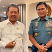 Menteri KKP Sakti Wahyu Trenggono melakukan rapat koordinasi bersama KSAL Laksamana Muhammad Ali membahas penanganan hukum adanya pagar laut sepanjang 30,15 km di kawasan Tangerang. Rabu 22 Januari akan dilakukan penyegelan. Instagram@swtrengono