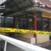 Garis polisi terpasang di wilayah kantor penjagaan Mapolres Tarakan Kaltara usai insiden penyerangan Mapolres Tarakan. (Dok.Humas Polres Tarakan)