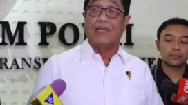 Brigjen Djuhandani Rahardjo Puro, Direktur Tindak Pidana Umum Bareskrim Polri saat memberikan penjelasan hasil gelar perkara atas kasus Pagar Laut 30,15 Km di pantai Tangerang, 18 Februari 205. Tangkap Layar Video Youtube@KompasTV