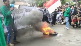 Demo Indonesia gelap (Ist)