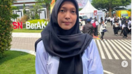 Sri Chayningsih, perempuan asal Boyolali Jawa Tengah telah berhasil meraih nilai tes tertinggi, namun gagal jadi CPNS Kemenkumham, gegara tinggi bandannya 157,5 cm sementara aturannya 158 cm. Instagram@sukabumitoday