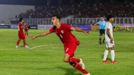 Jens Raven cetak satu gol untuk Indonesia