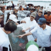 Menteri ATR/BPN Nusron Wahid saat melakukan sidak di area Tangerang, terkait dengan pagar laut 30,16 km dimana di atas laut itu terbit SHGB dan SHM. Instagram@nusronwahid
