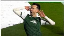  Ryan Hardie  seusai cetak gol/Ist